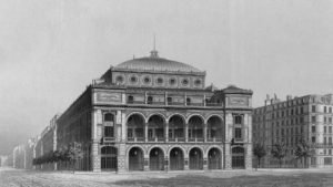 Ancienne gravure de la façade du Châtelet